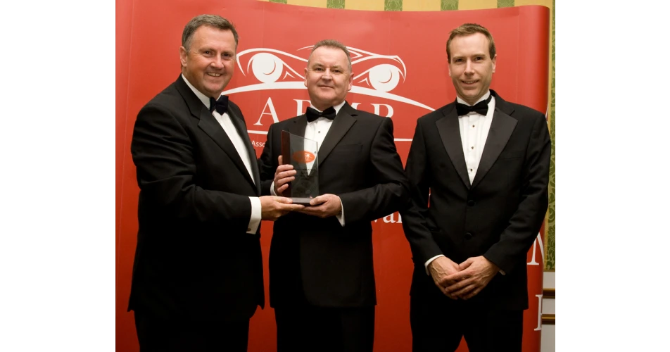 FIAT MD, Gerard Clarke celebrates Ducato APMP Van of the Year award