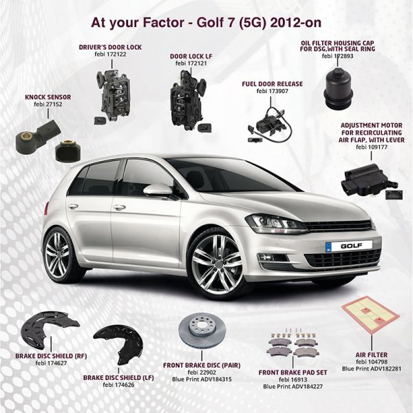 febi and Blue Print offer both in-demand service parts and specialist parts for the VW Golf