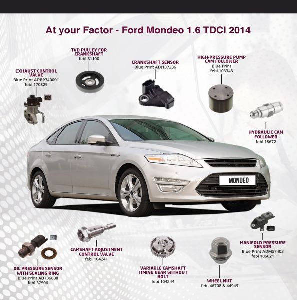 All of these parts are available at competitive prices from febi and Blue Print factor stockists nationwide