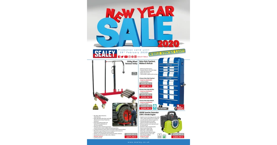 Sealey launches 2020 New Year Sale Promotion