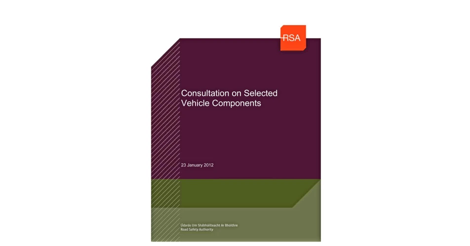 Consultation on vehicle components