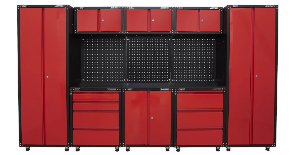 Sealey introduces new red pro storage system 