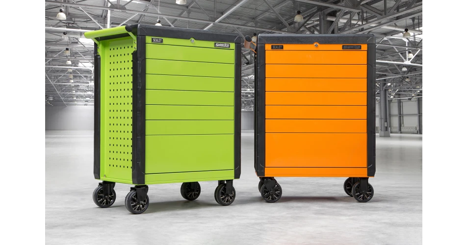 Sealey releases colourful 7 Drawer Push-To-Open Rollcabs 
