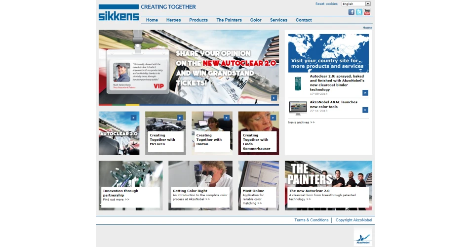 AkzoNobel launches new Sikkens websites