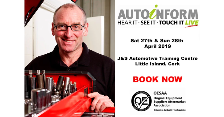 Book NOW - Autoinform LIVE Ireland training schedule announced 