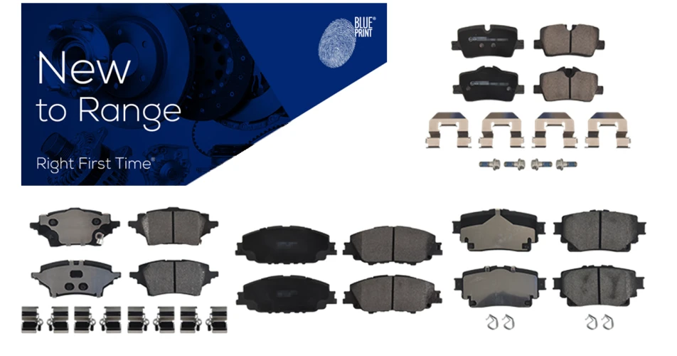 New to range brake pads from Blue Print
