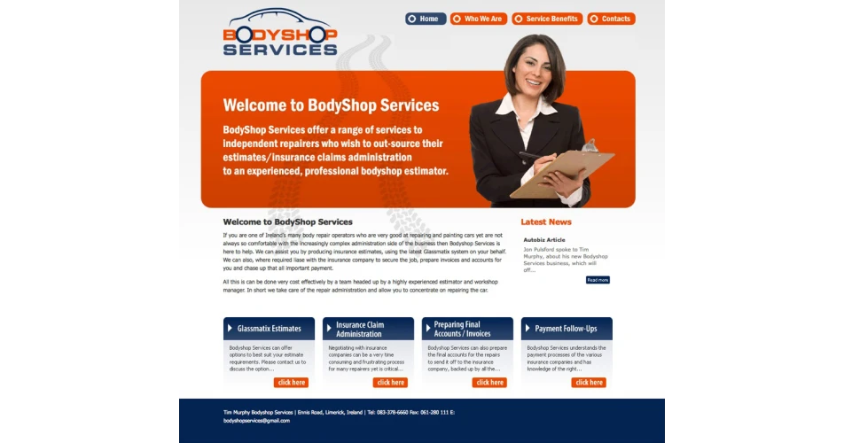 Accident repair admin assistance