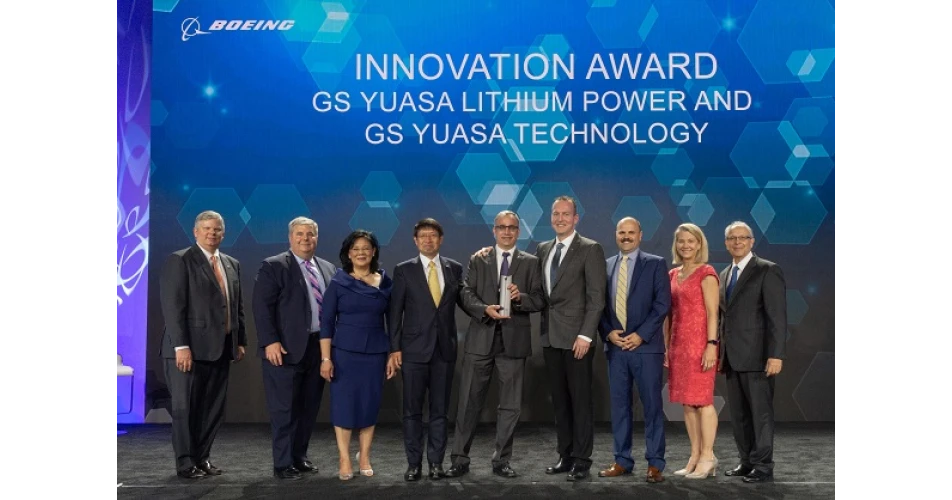 GS Yuasa awarded Boeing Supplier of the Year for innovation