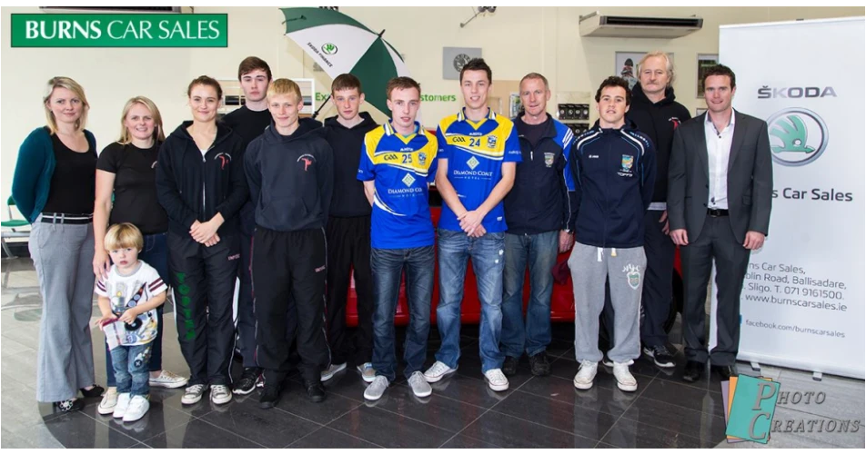 Collooney Kickboxing Club wins sponsorship with Burns Car Sales