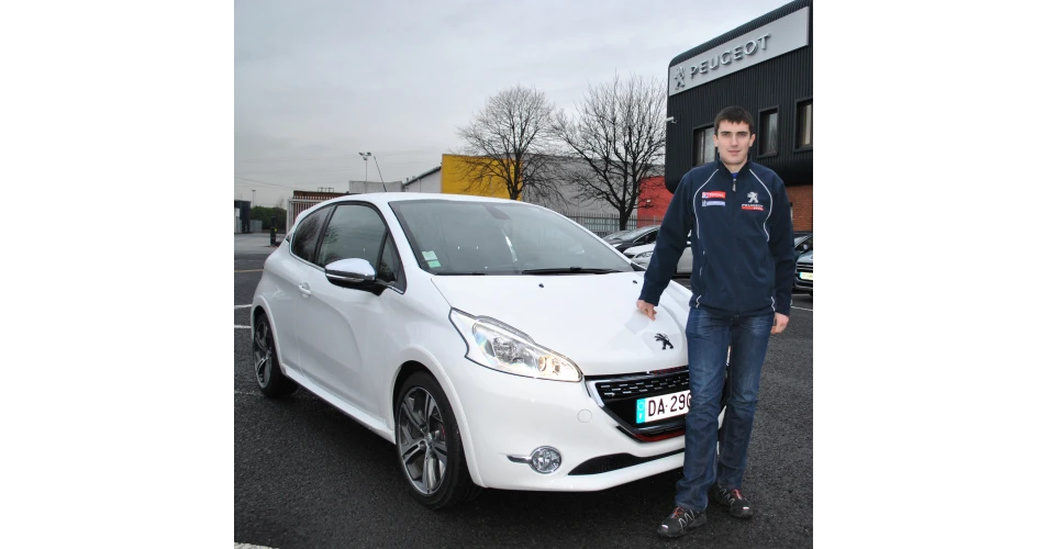 Breen collects new Peugeot 208 GTi
