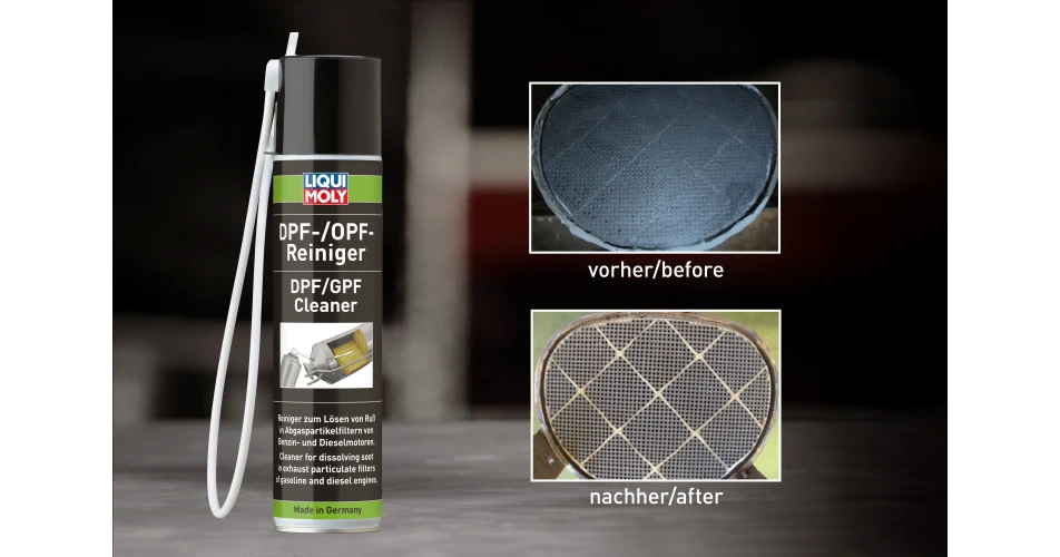 Efficient cleaning of diesel and petrol particulate filters