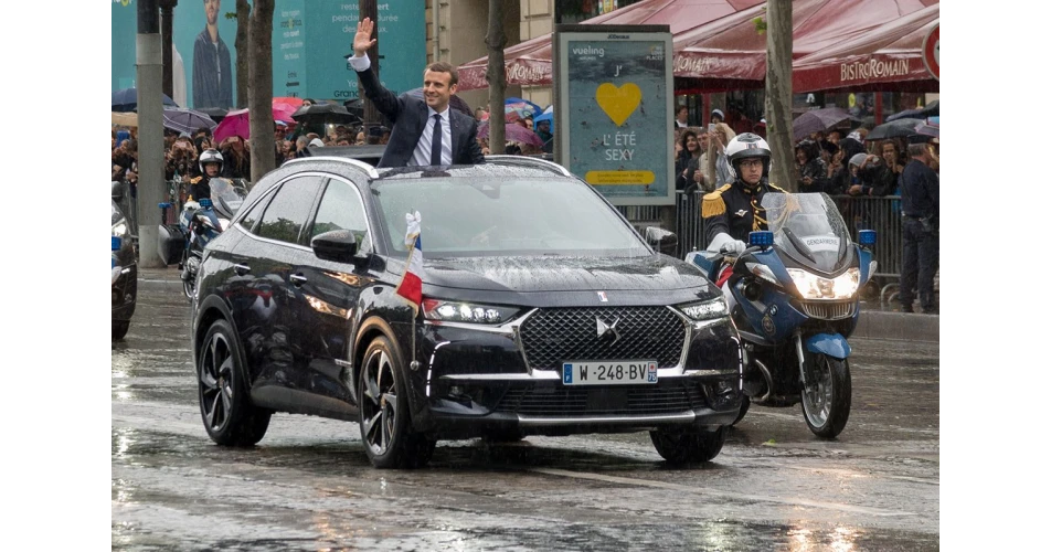 President Macron travels in style