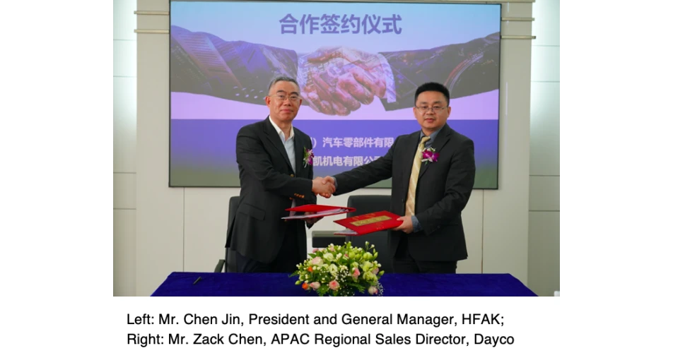 Dayco enters manufacturing agreement with HKAF
 