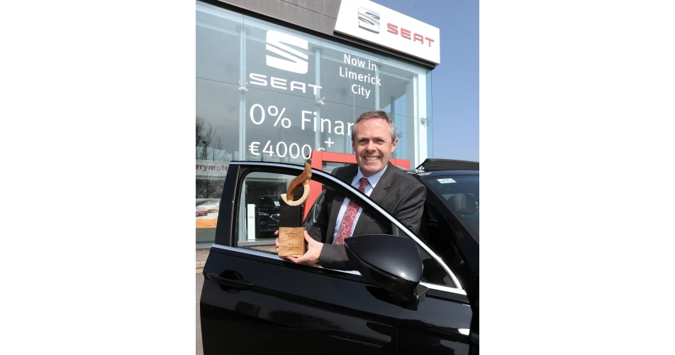 SEAT Ireland&#39;s Dealer of the Year awad goes to James Barry Motors