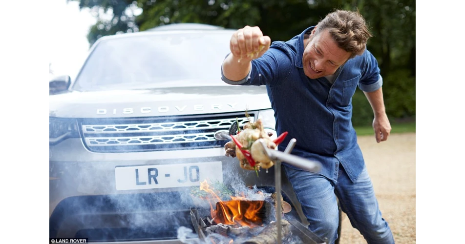 Jamie goes cooking in a Land Rover Discovery