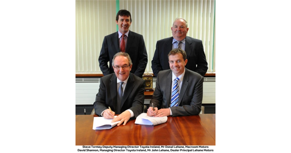 Lehane Motors In Cork Joins Toyota Ireland's Dealer Network