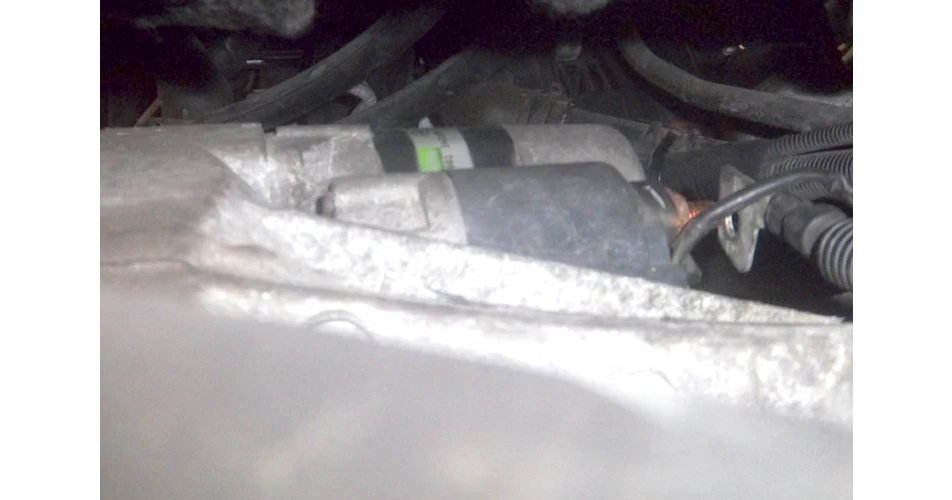 Tricky access to Mercedes A-Class starter