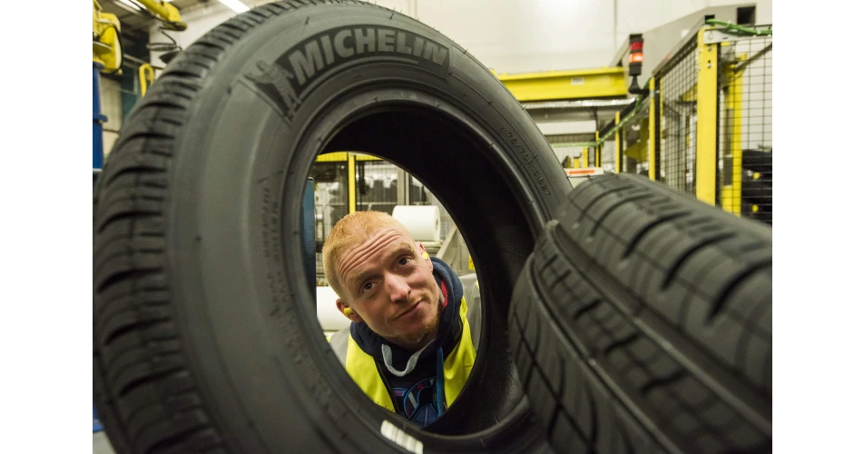 Irish Tyre fitters get in the grove at Michelin Dundee factory