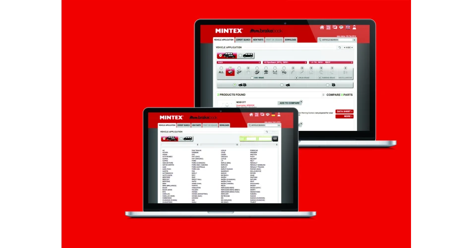 Mintex online tools save time on brake part identification 