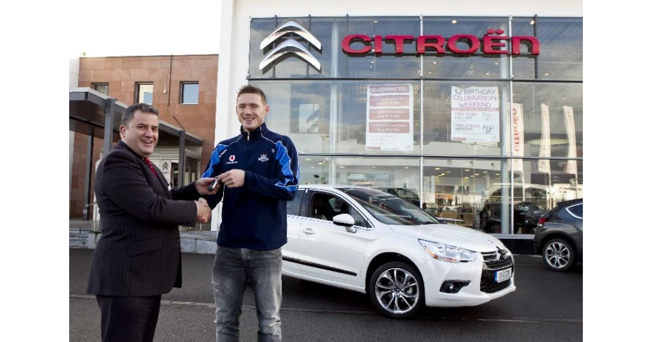 All-Star, Paul Flynn receves new Citroen
