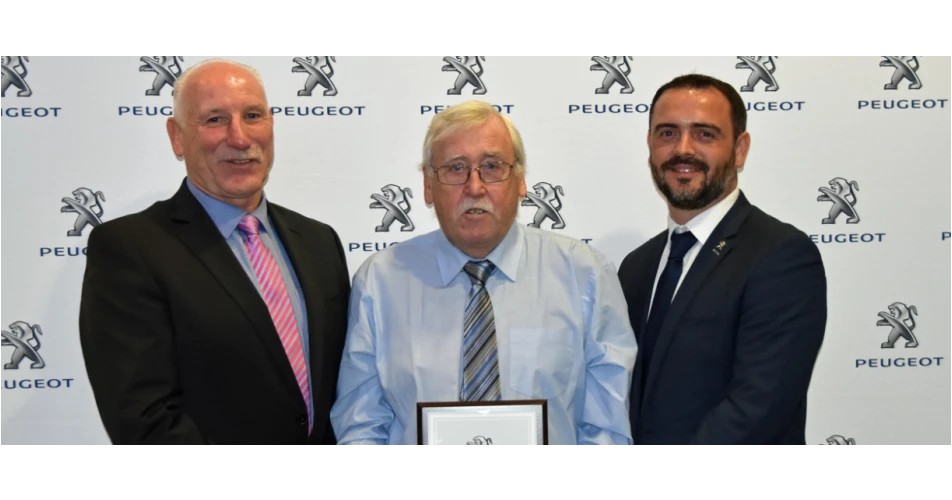 Martin Kirwan, Mongey Plunkett Motors is Service Manager of the Year