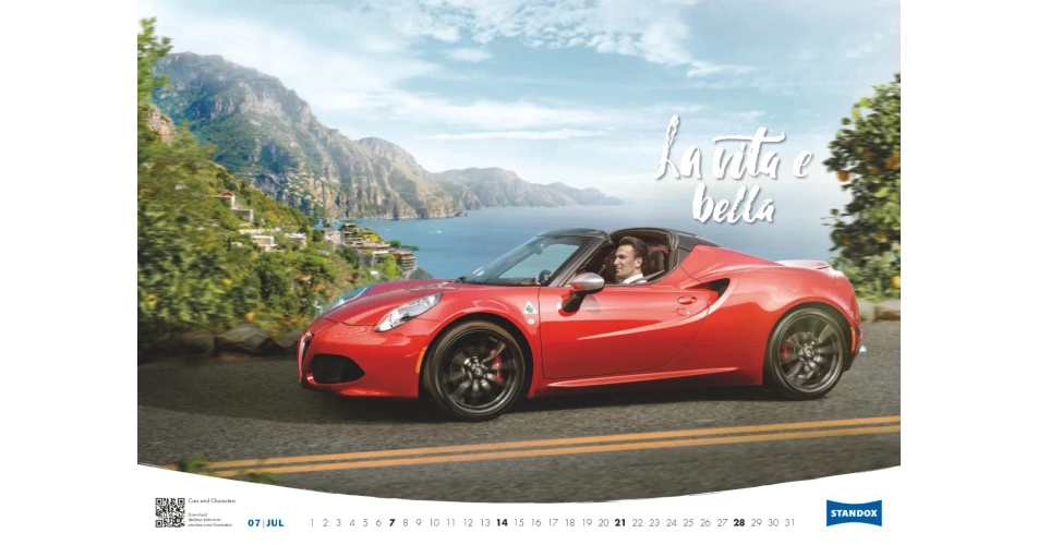 Standox introduces a calendar with character