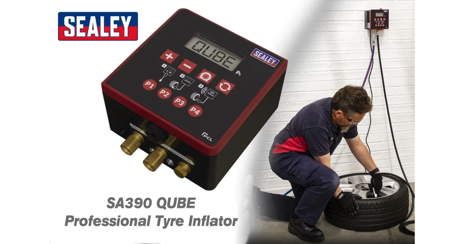 Simple and effective workshop tyre Inflation from Sealey