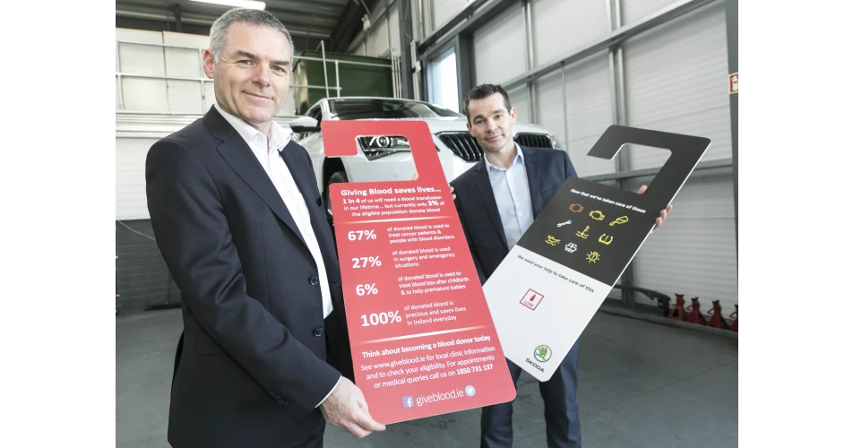 ŠKODA Service partner with the Irish Blood Transfusion Service