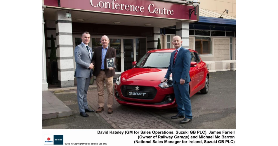 Suzuki Ireland dealer awards presented