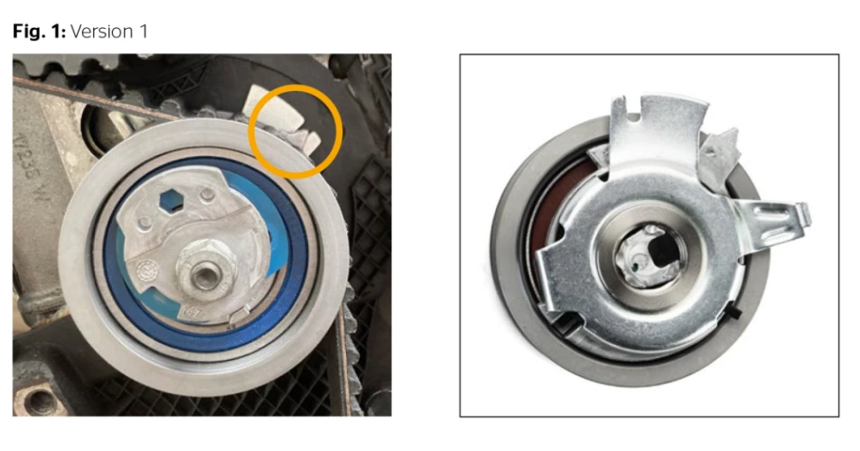 Variations in VAG tensioner pulleys
