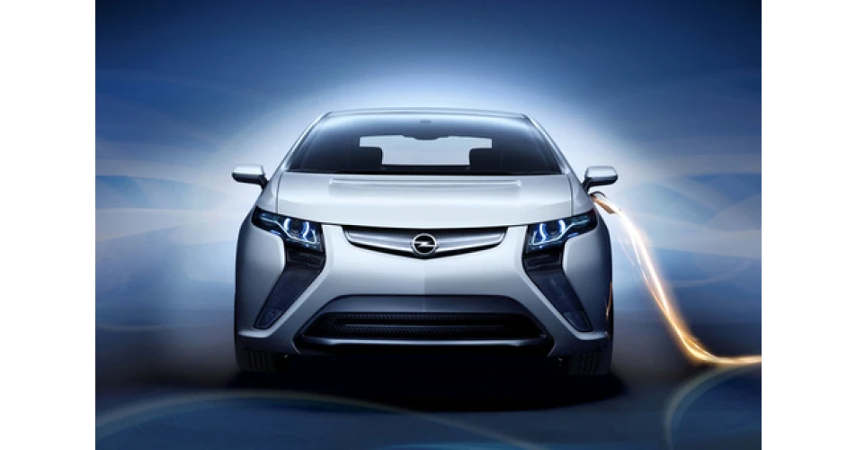 The all-electric Opel 	