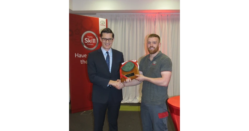 Conor Bowen wins Toyota Technician of the Year award