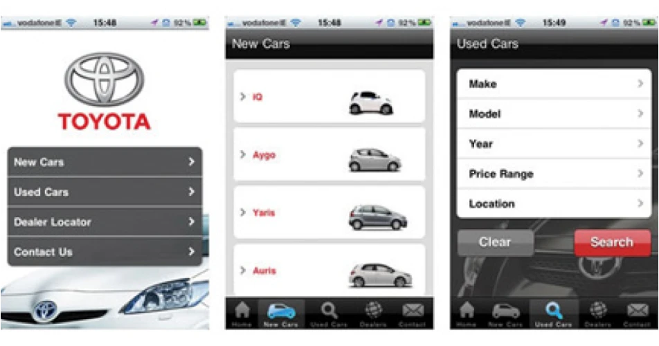 Toyota first with Apple App