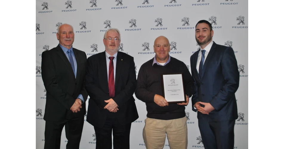Trinity Peugeot win Peugeot Accessories Dealer of the Year Award
