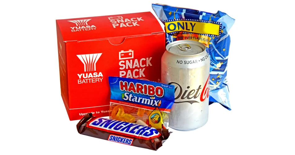 Free snack pack with Yuasa battery orders