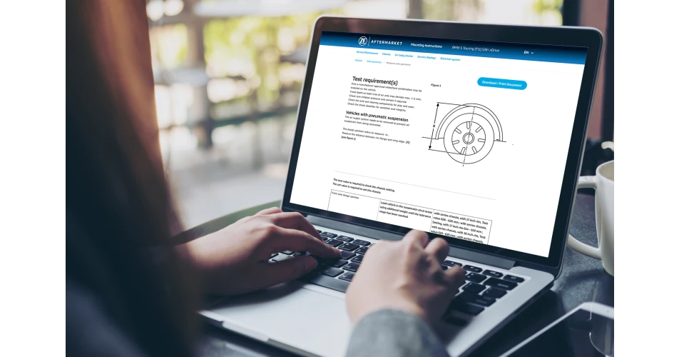 ZF enhances its Aftermarket Internet Portal