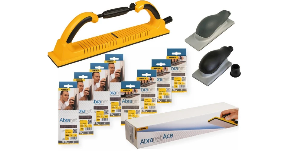 Autopaint Supplies offers free block board with special Mirka sanding kits