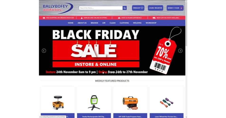 Big Black Friday at Ballybofey’s Auto Factors 