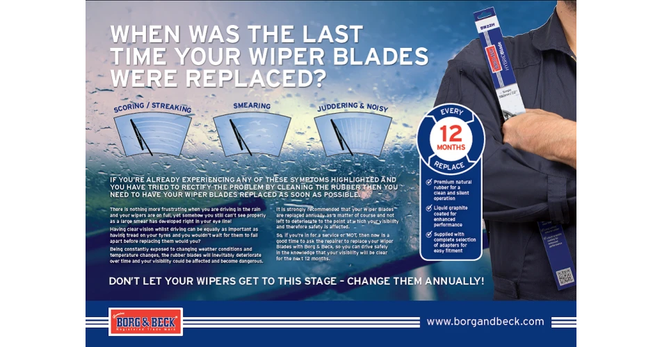 Borg & Beck Wiper Safety Poster