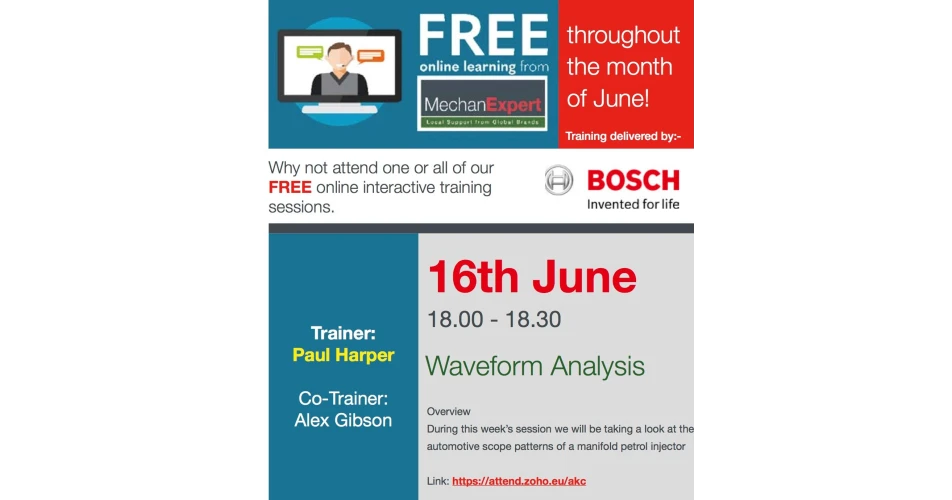 MechanExpert offers free Bosch Training