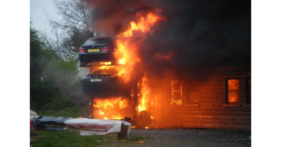 Car transporter "hi-jacked" and torched
