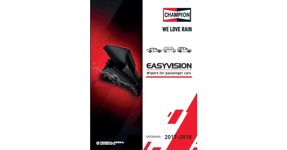 Champion launches new Easyvision wiper blade catalogue