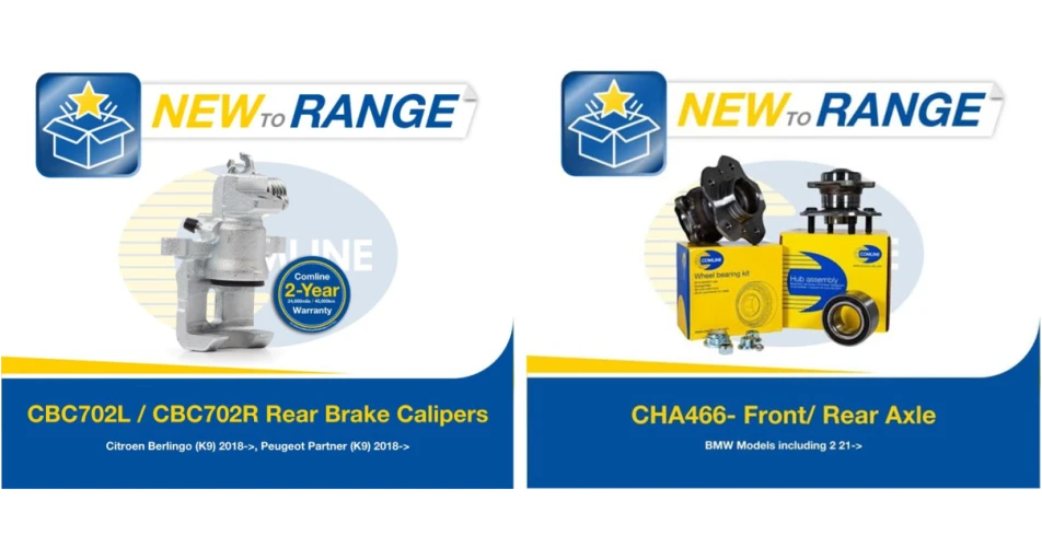 Comline makes important braking and wheel baring additions