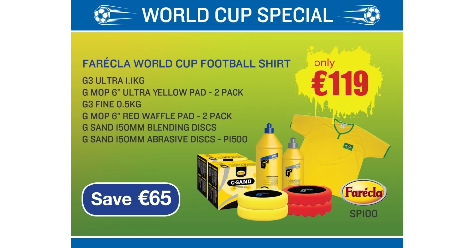 Get a free World Cup football shirt in the Team P R Reilly Far&eacute;cla promotion
