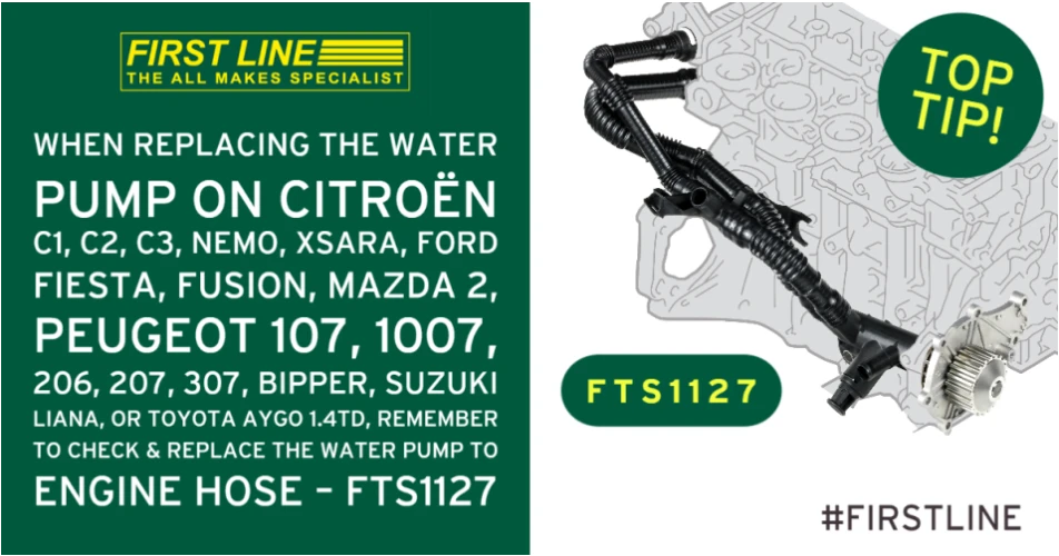 First Line provides 1.4TD coolant pipe solution 