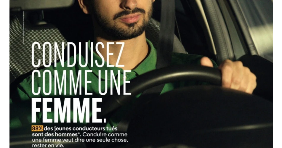 French road safety campaign urges men to drive like women