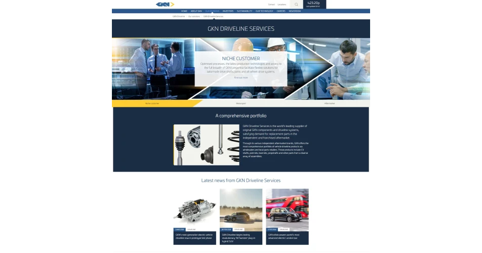 GKN launches new aftermarket website
