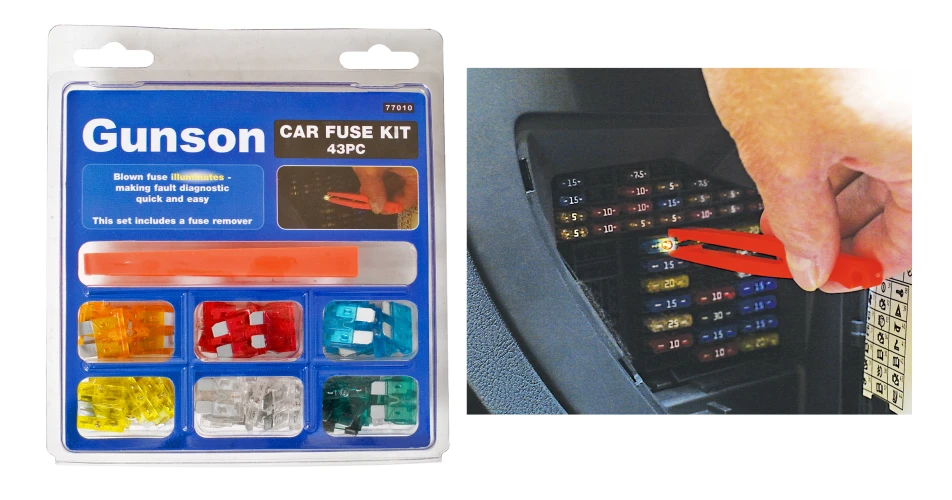 Gunson kit allows you to instantly spot blown fuses 