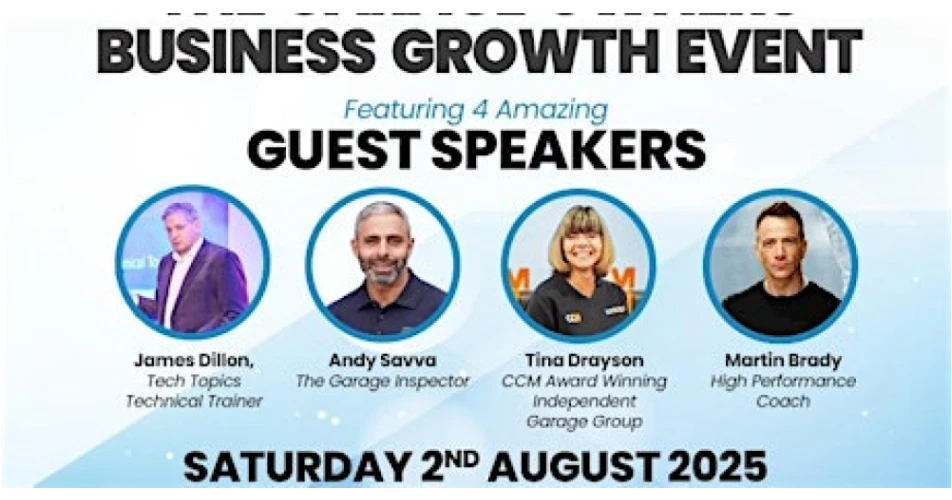Garage Services Online supports Irish workshops at business growth event