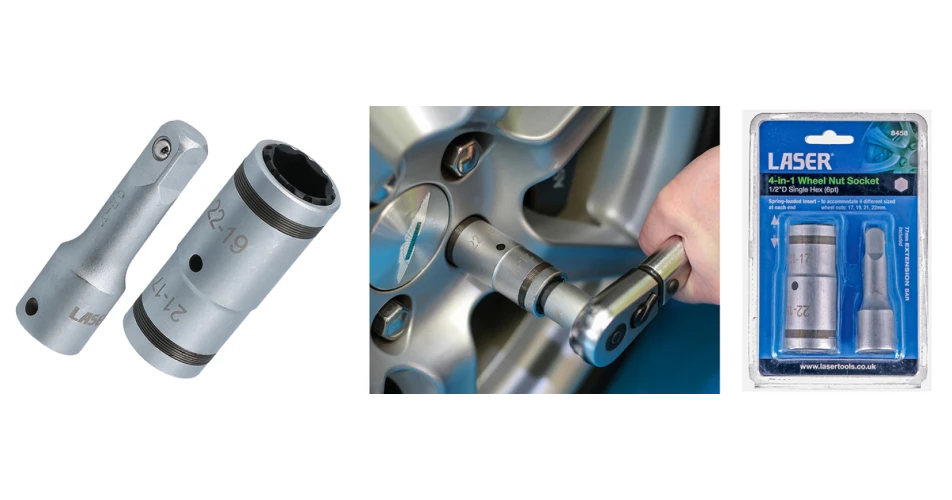 Innovative 4-in-1 Wheel Nut Socket from Laser Tools